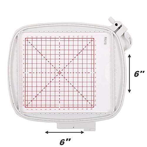 Yicbor square texture hoop 6 "x6"(150x150mm) #820919-096 per pfaff creative 2. 0/4. 0/sensation/vision/performance - immagine 3